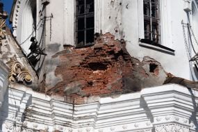 The Assumption Cathedral of the Kyiv Pechersk Lavra was damaged by a Russian drone attack
