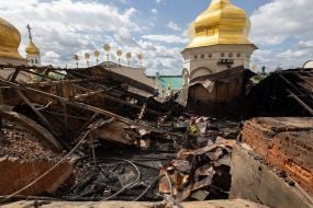The Assumption Cathedral of the Kyiv Pechersk Lavra was damaged by a Russian drone attack