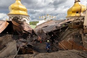 The Assumption Cathedral of the Kyiv Pechersk Lavra was damaged by a Russian drone attack