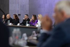 Tatyana Berezhnaya, Denys Shmyhal, Yulia Svyrydenko, Kirill Budanov and Iryna Mudra
