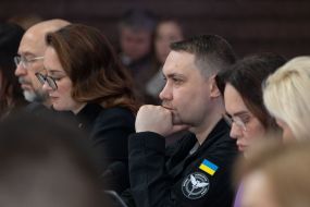 Denys Shmyhal, Yulia Svyrydenko and Kyrylo Budanov