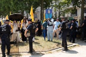 A protest action by the Iranian opposition in exile took place in Paris (France)