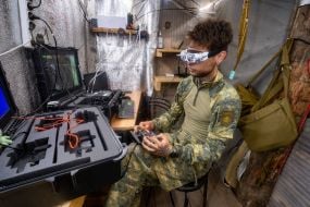 FPV interceptor operator