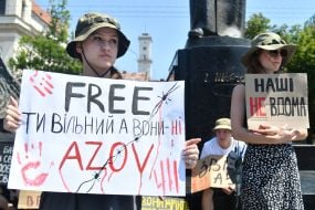 A memorial event for prisoners of war, "Don't Be Silent! Captivity Kills," in Lviv.
