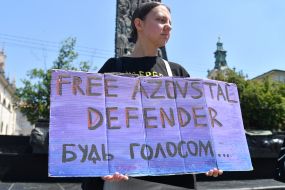 A memorial event for prisoners of war, "Don't Be Silent! Captivity Kills," in Lviv.