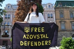 A memorial event for prisoners of war, "Don't Be Silent! Captivity Kills," in Lviv.