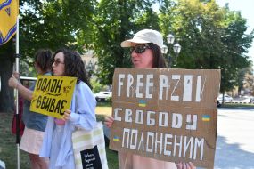 A memorial event for prisoners of war, "Don't Be Silent! Captivity Kills," in Lviv.