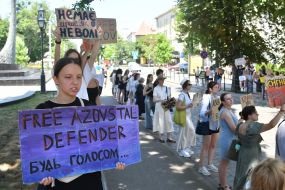 A memorial event for prisoners of war, "Don't Be Silent! Captivity Kills," in Lviv.
