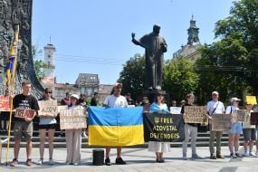 A memorial event for prisoners of war, "Don't Be Silent! Captivity Kills," in Lviv.