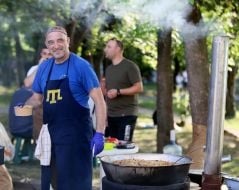 Учасники святкування Івана Купала під час святкування Івана Купала