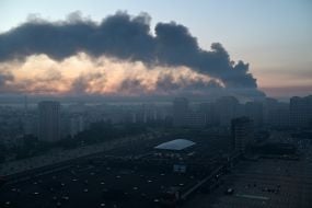 Последствия массированного обстрела Киева