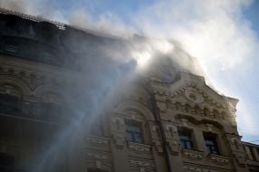 Последствия массированного обстрела Киева