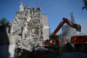 Последствия массированного обстрела Киева