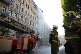 Последствия массированного обстрела Киева