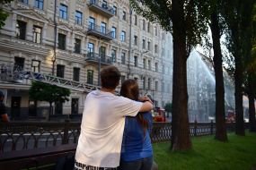 Последствия массированного обстрела Киева