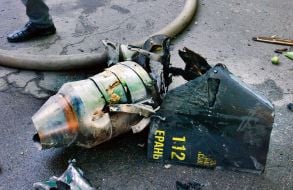 Wreckage of a Russian drone