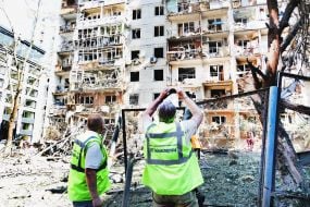 Наслідки масованого обстрілу Києва