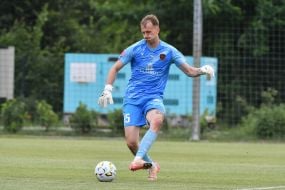 Ігровий момент товариського матчу