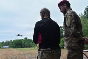 Military training course for Ukrainian teenagers near Lviv
