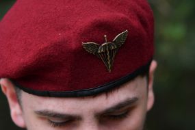 Cockade on a soldier's beret