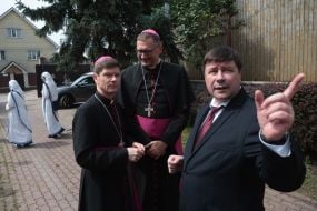 Bishop Vitaliy Kryvytsky, Archbishop Wiswaldas Kulbokas, Krzysztof Kawa