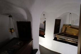 Distant caves in the Kyiv Pechersk Lavra National Reserve