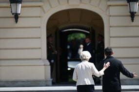 Volodymyr Zelenskyy and Ursula von der Leyen