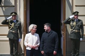 Volodymyr Zelenskyy and Ursula von der Leyen