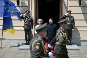 Volodymyr Zelenskyy and Ursula von der Leyen
