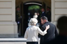 Volodymyr Zelenskyy and Ursula von der Leyen
