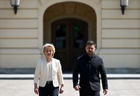 Volodymyr Zelenskyy and Ursula von der Leyen