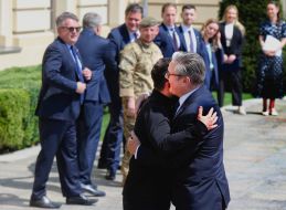 Volodymyr Zelenskyy and Keir Starmer
