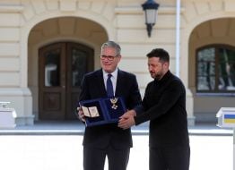 Volodymyr Zelenskyy and Keir Starmer
