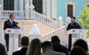 Volodymyr Zelenskyy and Keir Starmer