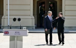 Volodymyr Zelenskyy and Keir Starmer