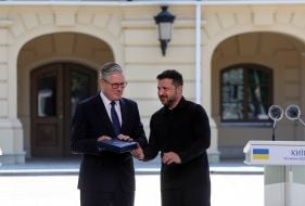 Volodymyr Zelenskyy and Keir Starmer