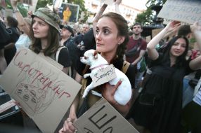 Action in support of Mykhailo Fedorov in Kyiv