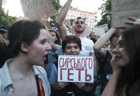 Action in support of Mykhailo Fedorov in Kyiv