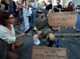 Action in support of Mykhailo Fedorov in Kyiv