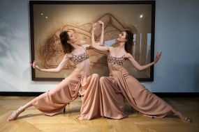 Аctresses Khrystyna and Angelina Chayka