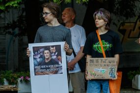 Action in support of Mykhailo Fedorov in Uzhhorod