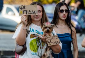 Action in support of Mykhailo Fedorov in Uzhhorod