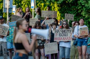Action in support of Mykhailo Fedorov in Uzhhorod