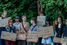 Action in support of Mykhailo Fedorov in Uzhhorod