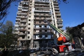 Последствия обстрела Киева