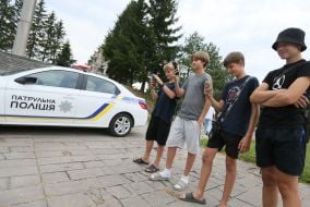 Interactive road safety lesson for children