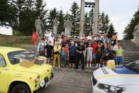 Interactive road safety lesson for children
