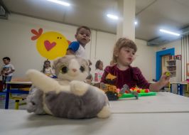underground kindergarten in the village of Pisochyn