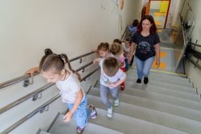 underground kindergarten in the village of Pisochyn