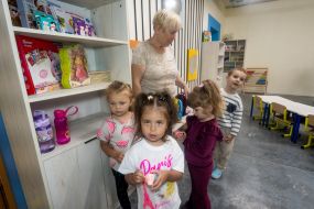 underground kindergarten in the village of Pisochyn